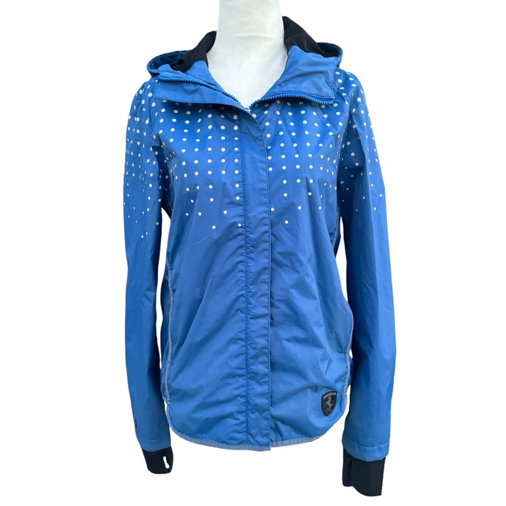 Scuderia Ferrari Women's Blue "Water Resistant" Windbreaker Jacket US XS